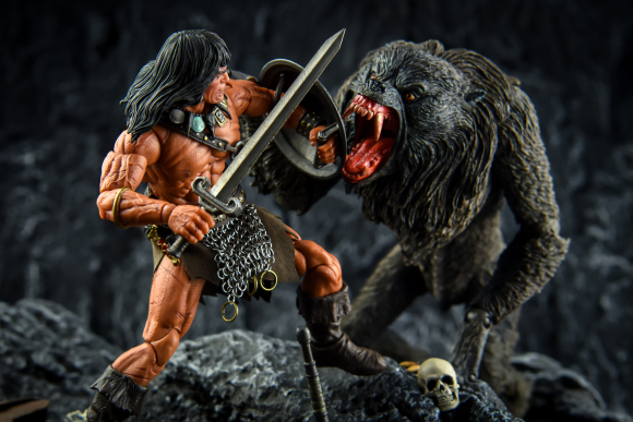 ��mezco��one:12 Ұ���˿��� Frank Frazetta�廭����-9.jpg