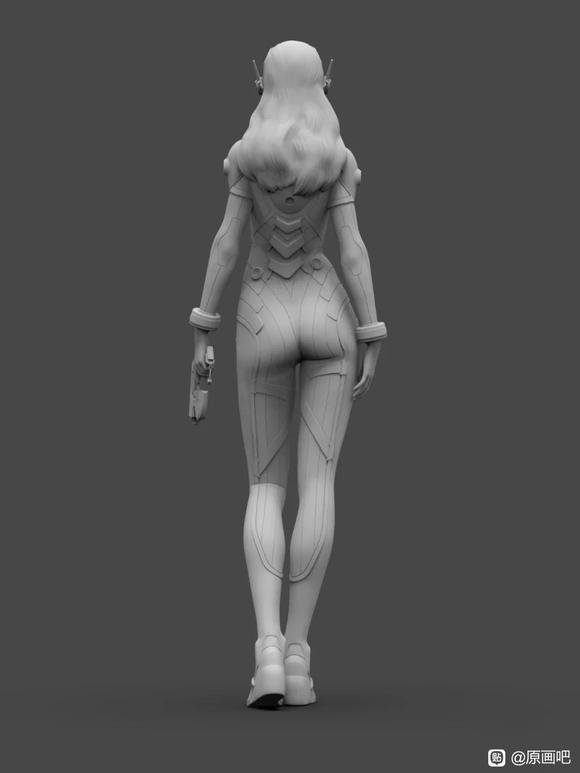 3D��ģ,���� �廭 ԭ����ϲ���õ����� Ϭţ������-2.jpg