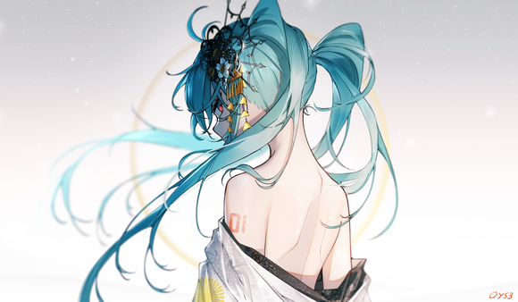 #��ԪС��# ������� ˫��β����δ�� MIKU�廭�ؼ� ��һ��-1.jpg