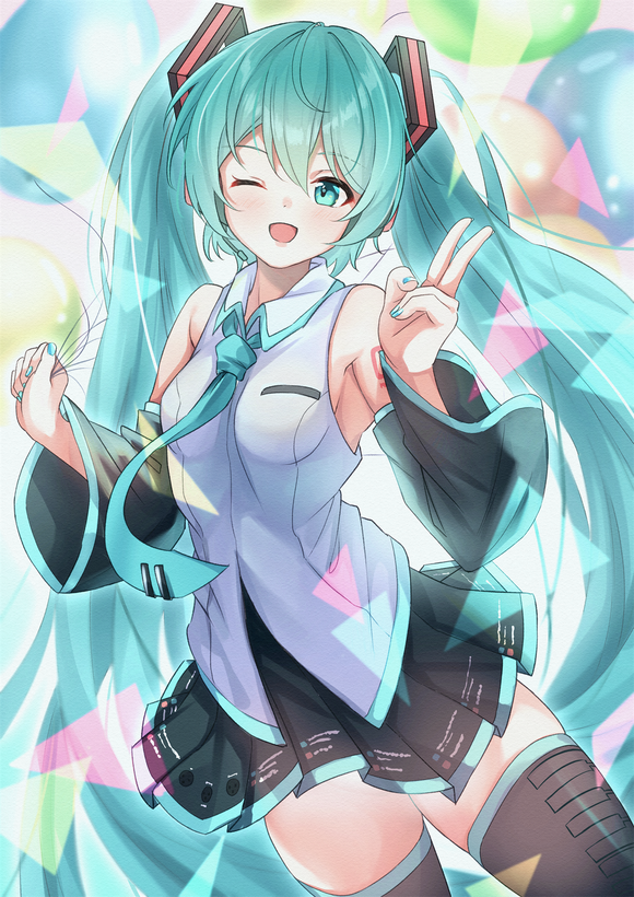 #��ԪС��# ������� ˫��β����δ�� MIKU�廭�ؼ� ��һ��-2.jpg