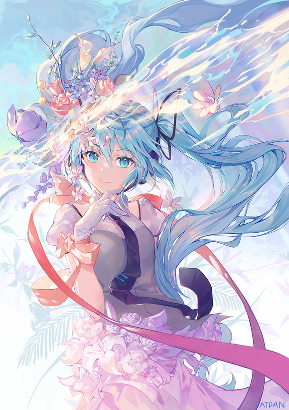 #��ԪС��# ������� ˫��β����δ�� MIKU�廭�ؼ� ��һ��-6.jpg
