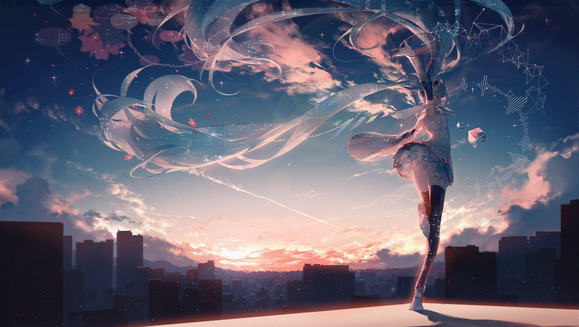#��ԪС��# ������� ˫��β����δ�� MIKU�廭�ؼ� ��һ��-3.jpg