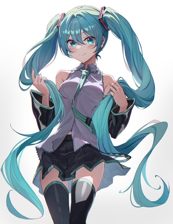 #��ԪС��# ������� ˫��β����δ�� MIKU�廭�ؼ� ��һ��-2.jpg