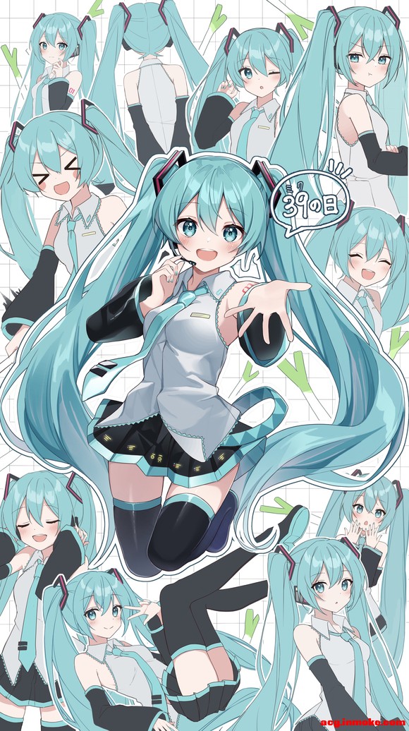 ��Pվ�廭������Ҫ��˫��βmiku������!����δ�� MIKU��ͼ��ֽ-1.jpg